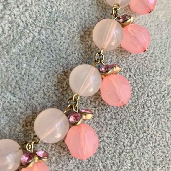 Robert Rose~ Pink & Opaque Beaded Necklace - Picture 7 of 9